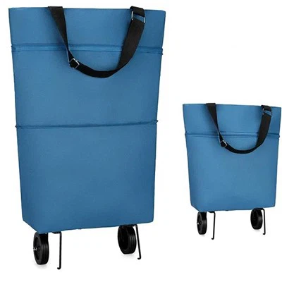 Opätovne použiteľné tašky na potraviny s kolieskami